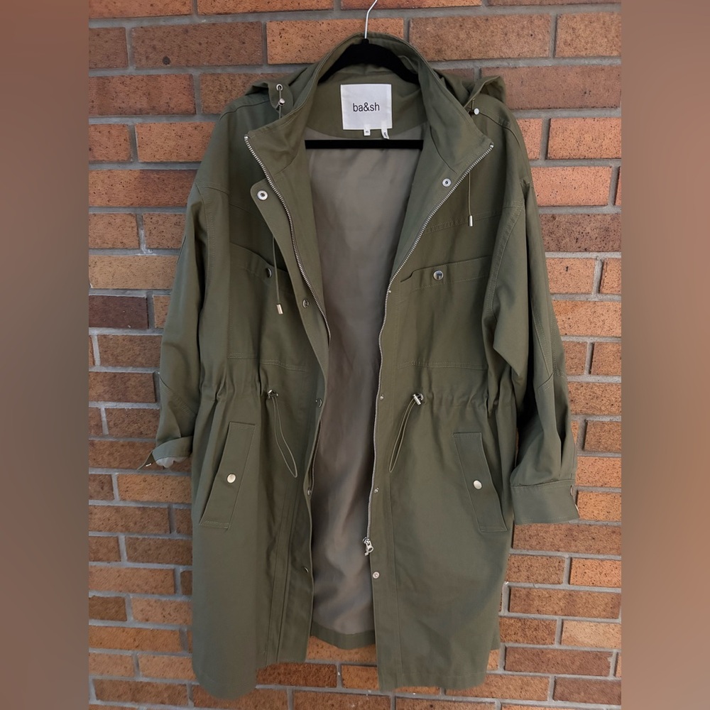 BA&SH Tylan Oversized Twill Coat szXS